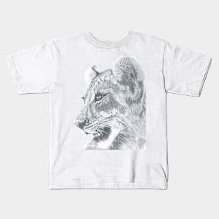 Lioness Watching........... Kids T-Shirt